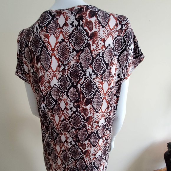 Cool Melon Scoop Neck Tunic Style Top - Picture 2 of 7